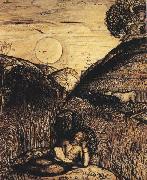 Samuel Palmer The Valley Thick with Corn oil